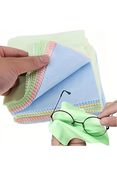 Choice 10 قطع من قماش التنظيف المصنوع من الألياف الدقيقة، بألوان عشوائية، قاب...