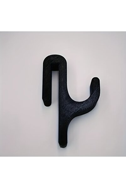 Choice black 1 shower hook - 3D-printed durable U-shaped wall-mounted bathroo...