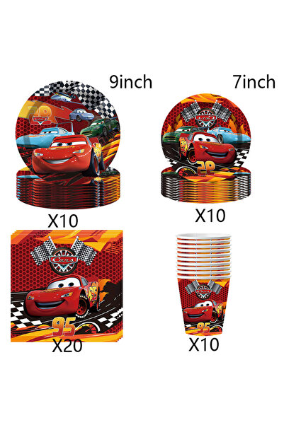 Choice مجموعة أدوات مائدة تتضمن 50 قطعة من زينة حفلات أعياد الميلاد الجديدة ع...