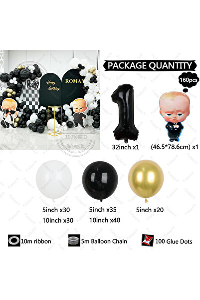 Miniso AS PICTURE 1 160pcs Boss Baby Series 1-9 Years Little Boy Blue Number ...