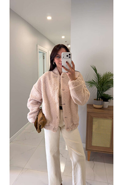 BİRCANÇİL Dellas Beige Plush Jacket