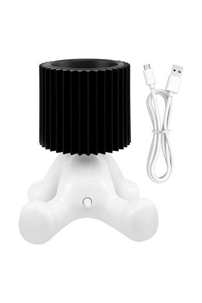 Choice مصباح طاولة إبداعي أسود، مصباح ليلي للولد المشاغب الصغير، مصباح للرجل ...