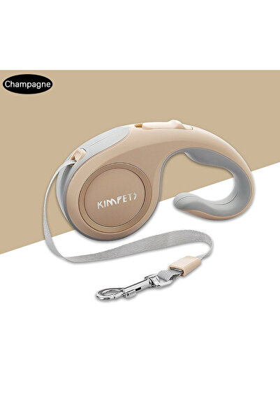 Choice حبل مقود للكلاب قابل للسحب التلقائي بطول 5 أمتار (لون الشمبانيا) أو 3 ...