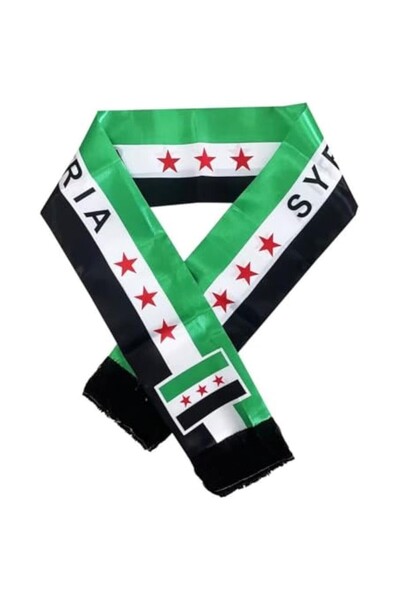 Choice One Size A Syria Scarf 135cm The Syrian Arab Republic Syrian Star Sati...