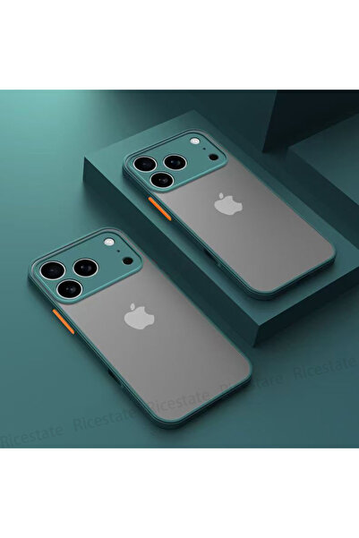 Choice جراب حماية مدرع باللون الأخضر العسكري مقاوم للصدمات لهاتف iPhone 17 Pr...