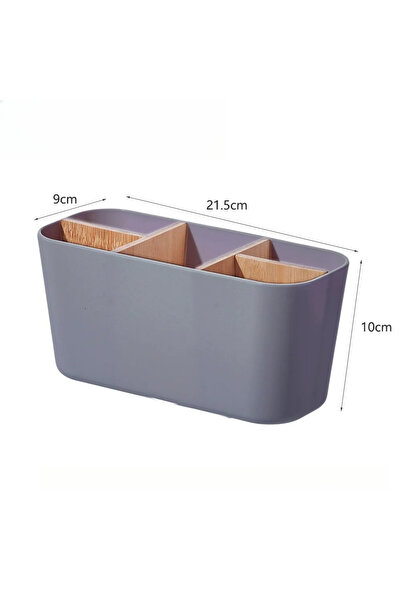 Choice gray Toothbrush Holders for Bathrooms, Bamboo Tooth Brush Holder with ...