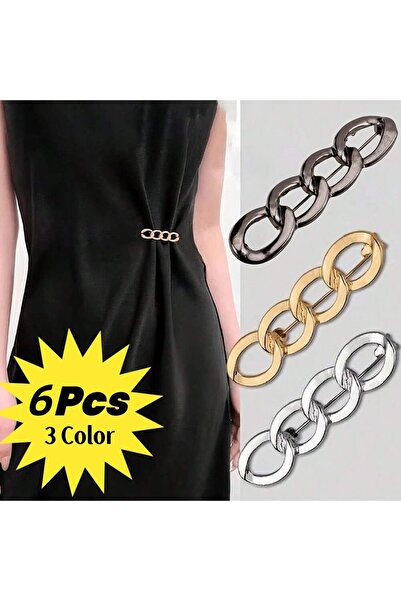 Choice1 6Pcs 3/6Pcs Adjustable Jeans Button Pant Waist Tightener Detachable D...