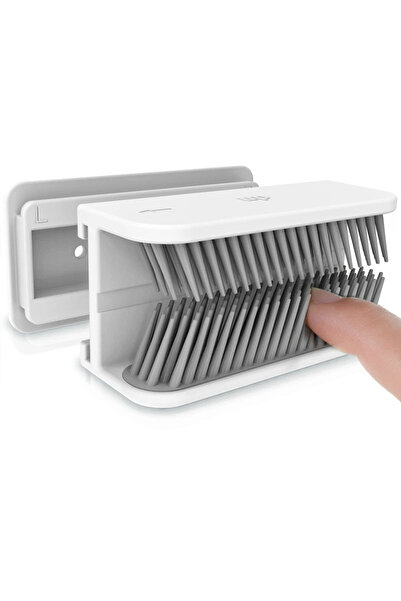 Choice WHITE Reusable Silicone Shower Hair Collector Wall Mounted Hair Stoppe...