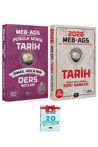 CBA Akademi 2026 MEB-AGS Pusula Serisi İsmail Hoca'nın Tarih Ders Notları+Sor...