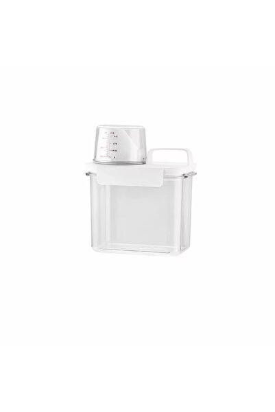 Choice علبة تخزين مسحوق غسيل شفافة محكمة الإغلاق، موزع مسحوق غسيل، سائل غسيل ...