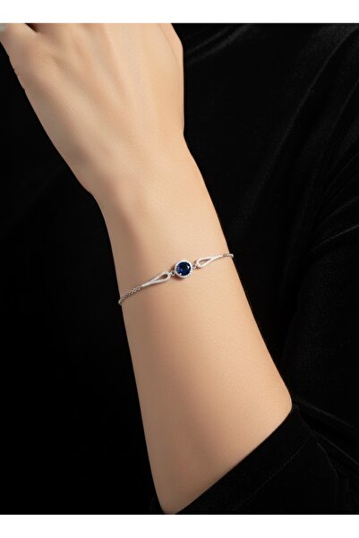Store 925 Ayar Safir Taşlı Gümüş Bileklik