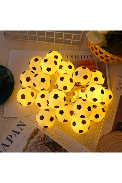 Choice 3M20LED Warm White 1pc 10/20LED Soccer Ball String Lights Football Fai...