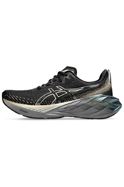 Asics Novablast 4 Outdoor Running Shoes Black/Beige/Yellow for Men/Women/Stud...