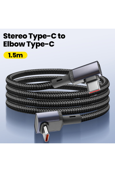 Choice Stereo to Elbow PD 10W Fast Charging Cable Type C To Type C Elbow USB ...