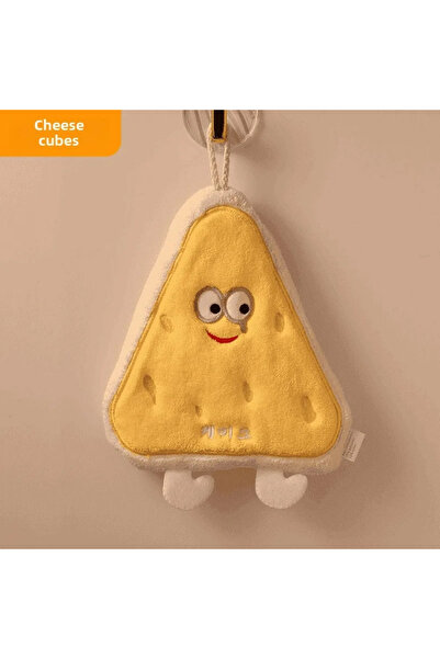 Choice 70x140cm Cheese Cheese Coral Velvet Hand Towel, Sweet Design, Absorben...