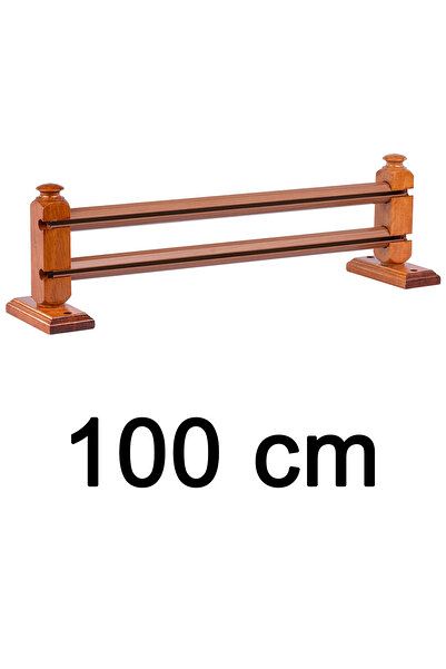 Perdejim Meşe Çetray Çift Raylı Rustik Perde Askısı S Pile ve Kornişli Perde ...