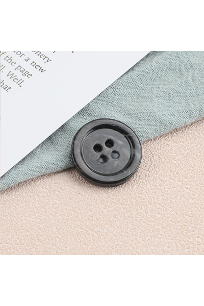 Choice ZWT2416664-5 20pc 20mm imitation shell resin wide button