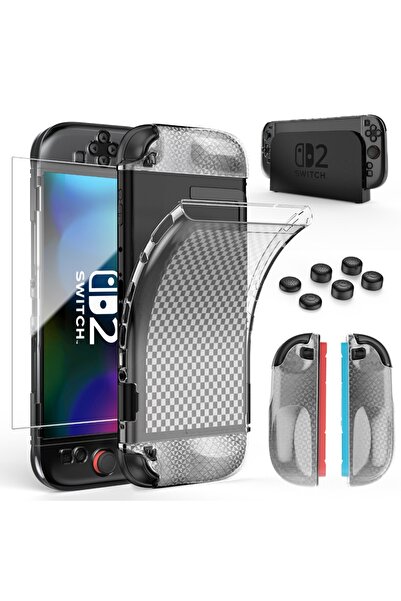 Choice غطاء حماية TPU لجهاز نينتندو سويتش 2، قطعة واحدة، بتصميم مريح وسهل الإ...