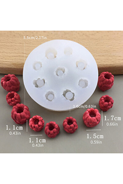 Choice ZY-G-012 Rose Mold Wild Strawberry Simulation Fruit Silicone Mold Choc...