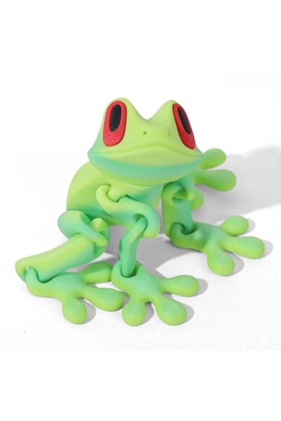 Choice5 12cm green 1pc 3D Printing Simulation Tree Frog Movable Frog Ornament...