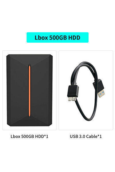 Choice قرص صلب Lbox بسعة 500 جيجابايت، قرص صلب لألعاب الفيديو بسعة 500 جيجابا...