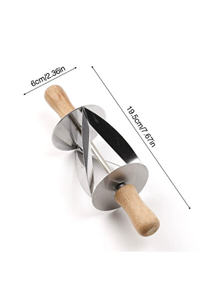 Choice قطاعة كرواسون لصنع عجينة خبز الكرواسون، أداة خبز من الفولاذ المقاوم للصدأ