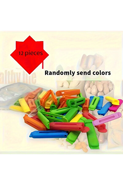 Choice 12pcs random colors 12PCS Portable Kitchen Storage Food Snack Seal Sea...