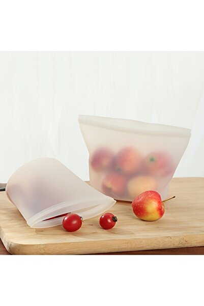 Choice1 أكياس تخزين طعام سيليكون بيضاء سعة 500 مل، آمنة للاستخدام في الميكروو...