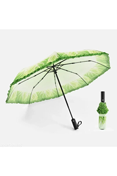 Choice 8K Aluminum Creative Cabbage Umbrella Lettuce Folding Umbrellas UV Pro...