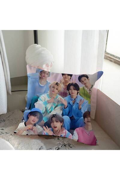 Choice غطاء وسادة مقاس 45×45 سم، بتصميم فرقة إس-ستراي الكورية للأطفال، مناسب ...