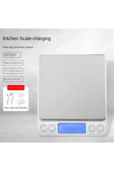 Choice1 ميزان قهوة USB سعة 3000 غرام ودقة 0.1 غرام، ملحقات مطبخ، ميزان إلكترو...