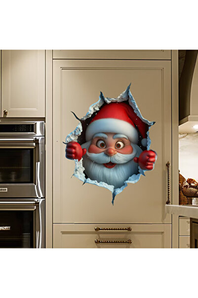 Choice مقاس واحد كما هو موضح. ملصقات خلفية بابا نويل الكرتونية، ملصقات أبواب ...