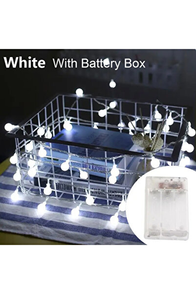 Choice سلسلة أضواء LED بيضاء من 3M، 20 مصباح LED، مع صندوق بطارية، على شكل كر...