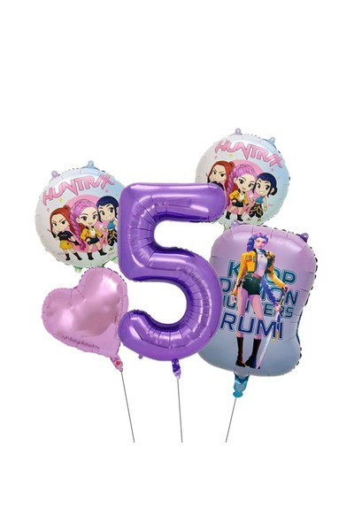 Choice As shown others A5 Kpop Demon Hunters Theme Balloon Children's Birthda...