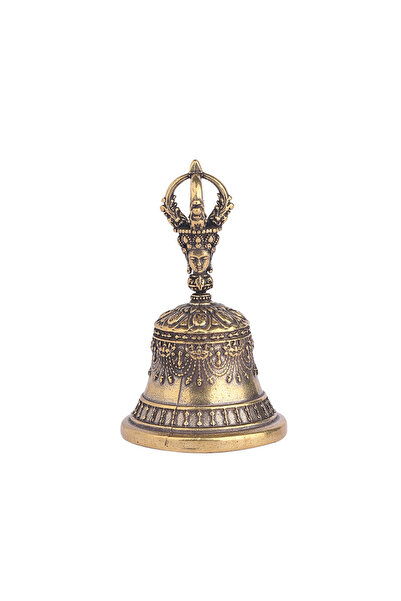 Choice جرس برونزي عتيق من النحاس الأصفر 54 مم، مصنوع يدويًا بتقنية الصب بالقا...