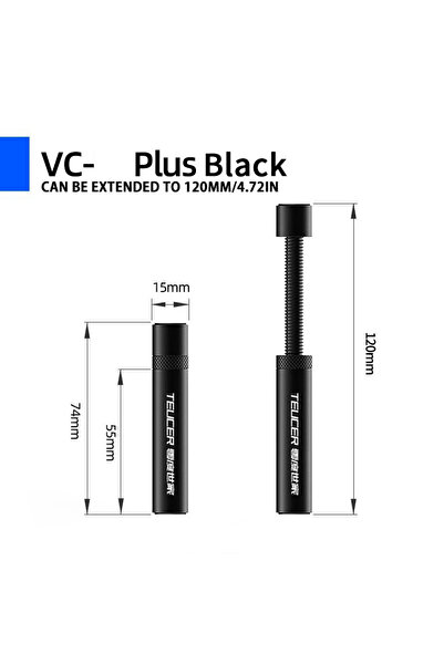 Choice VC-PLUS-BK TEUCER Graphics Card GPU Holder Adjustable Telescopic Rotar...