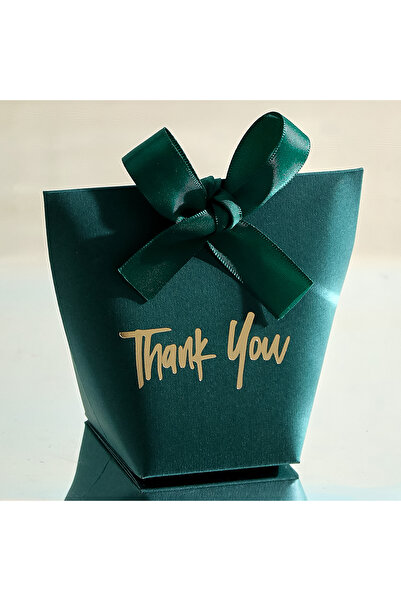 Choice1 علبة هدايا صغيرة خضراء اللون، عبوة من 10 قطع، مثالية لتقديم الشكر، تح...