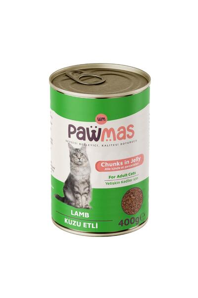 Pawmas Kuzu Etli Yetişkin Kedi Konservesi 400 gr