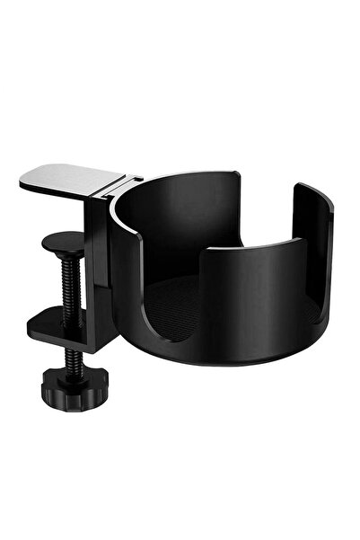 Choice حامل أكواب مكتبي أسود، حامل أكواب طاولة مع خطاف مكتبي، مشبك حامل أكواب...