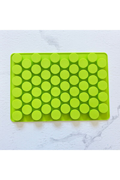 Choice قالب سيليكون أسطواني صغير أخضر اللون، قطعة واحدة، يحتوي على 55 فتحة، ي...