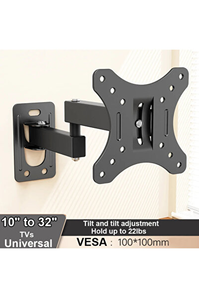 Choice black Full Motion TV Monitor Wall Mount Bracket Articulating Arms Swiv...