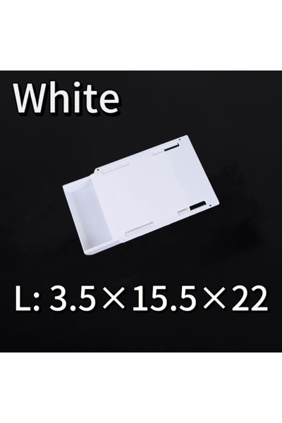 Choice white-L-1pcs Hidden Storage Box Desk Storage Drawer Self-Adhesive Plas...