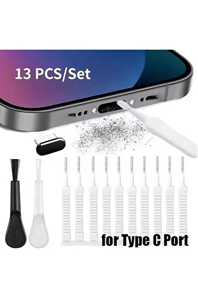 choice2 For Type C Cell Phone Charging Port Dust Plug with Cleaning Brush for...