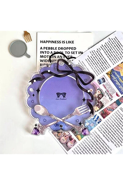 Choice Purple Acrylic Photo Frame Dining Plate Gumei Badges Corn Display Set ...
