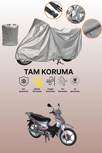 dokaca حقيبة خلفية رمادية اللون وقماش دراجة نارية متوافق مع موديل مونديال 100 كم