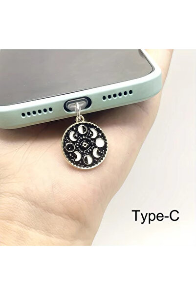 Choice For Type-C 1Pc Phone Dust Plug Pendant Classic Yin-Yang Disc Charm Pho...