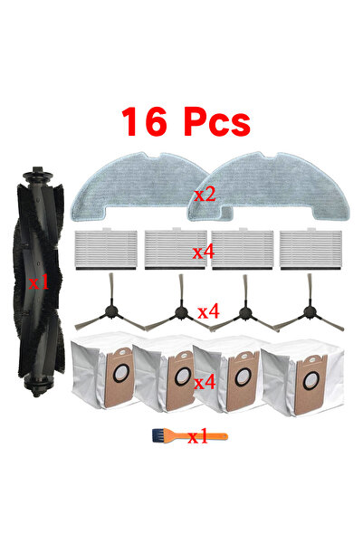 Choice مجموعة من 16 قطعة من قطع الغيار والملحقات لمكنسة روبوت فيكسيلار W11