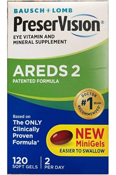 Preservision تركيبة AREDS 2 - 120 كبسولة هلامية (كبسولات صغيرة جديدة)