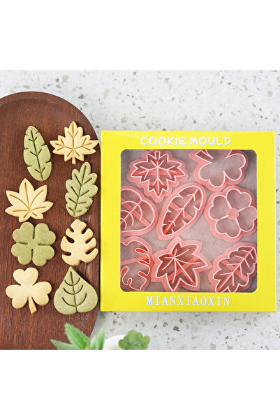 Choice 8-Leaf C 8 Pcs Leaves Cookie Cutter Maple Shamrock 4 Leaf Clover Clay ...