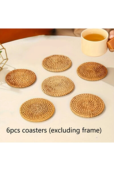 Choice 6PCs (10cm) 6Pcs Drink Coasters Set For Kungfu Tea Accessories Round T...
